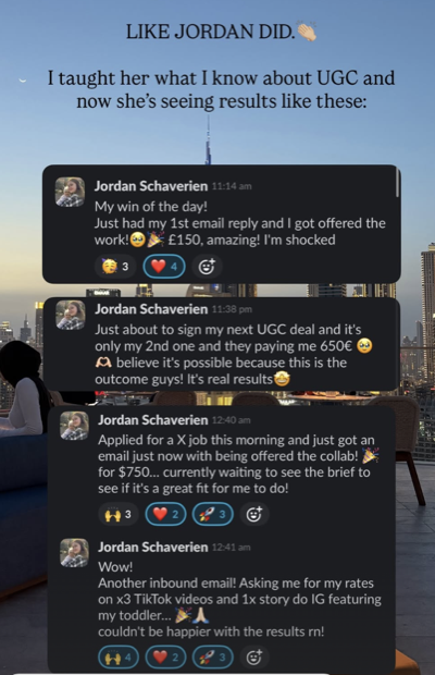 Jordan's first paid brand deals